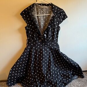 Black and White Polka Dot Dress